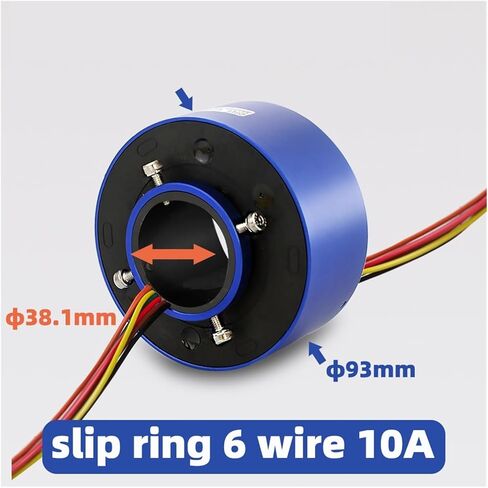 Slip Ring Through Hole Slip Ring 38.1mm 6-Way 10A Slip Ring Ring Collector Ring Conductive Ring in Saudi Arabia