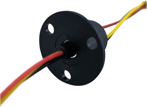 1pcs 3 Channels 2A Slip Ring 12.4mm Diameter Infinite Rotary Joint Connector with Flange in Saudi Arabia