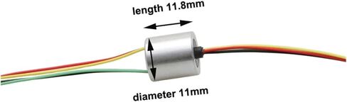 1 piece 11mm Diameter Metal Slip Ring 4 Channels 2A Infinite Rotation Conductive Slip Ring in Saudi Arabia