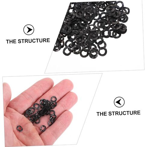 LIFKOME 500Pcs Spring Steel Wave Washers Compression Type Waves for Load Distribution Prevents Loosening Buffers for Fasteners Elasticity in Saudi Arabia