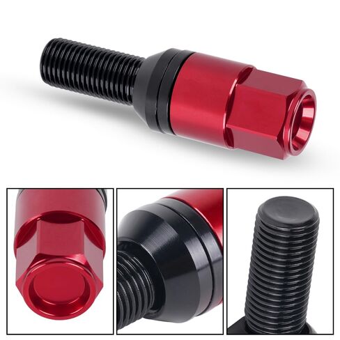 MUGE RACING M14X1.5 BOLT LUG LUG ، 20 PCS مسامير عجلة مقعد مخروطية ، مسامير صامدة مضادة للسرقة مع غطاء من الألومنيوم ، متوافق مع بويك ، BMW ، مرسيدس بنز ، أودي ، فولكس واجن وأكثر ، أسود ، أسود in Saudi Arabia