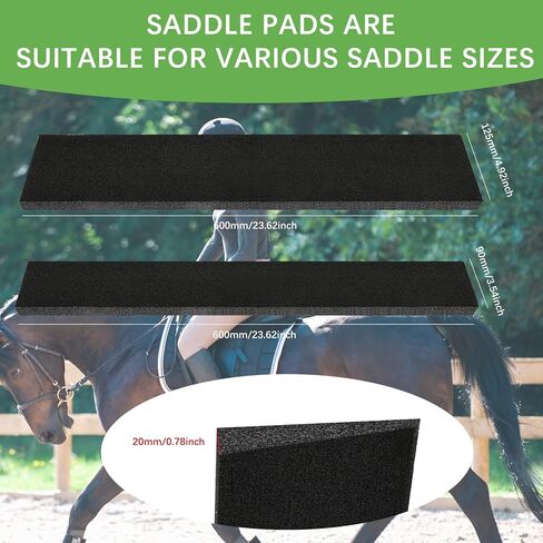 5 قطع من حشوات وسادة السرج الممتصة للصدمات بمقاسين لركوب الخيل وأداء الفروسية وتعديل مريح للسرج، واستبدال حشوات إسفنجية الذاكرة لدعم وسادة ركوب الخيل in Kuwait