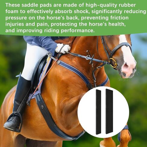5 قطع من حشوات وسادة السرج الممتصة للصدمات بمقاسين لركوب الخيل وأداء الفروسية وتعديل مريح للسرج، واستبدال حشوات إسفنجية الذاكرة لدعم وسادة ركوب الخيل in Kuwait