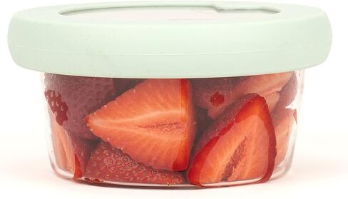 Food Huggers Replacement Lids for Glass Storage Containers | Silicone & Glass Lids that Don’t Crack | Fits Most Round Container Brands & Bowls | 100% Plastic Free | 2 Lid Set (S,M), Terracotta in Saudi Arabia
