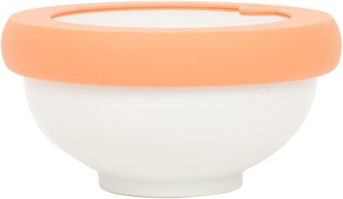 Food Huggers Replacement Lids for Glass Storage Containers | Silicone & Glass Lids that Don’t Crack | Fits Most Round Container Brands & Bowls | 100% Plastic Free | 2 Lid Set (S,M), Terracotta in Saudi Arabia