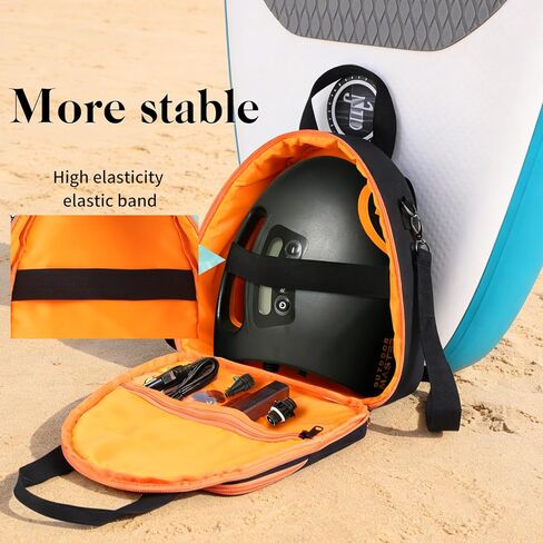 حقيبة حمل متوافقة مع مضخة هواء OutdoorMaster Shark/Dolphin، حقيبة تخزين مضخة هواء كهربائية، حقيبة حمل محمولة لملحقات مضخة لوح التجديف (الجراب فقط) in Saudi Arabia