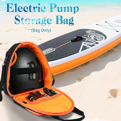 حقيبة حمل متوافقة مع مضخة هواء OutdoorMaster Shark/Dolphin، حقيبة تخزين مضخة هواء كهربائية، حقيبة حمل محمولة لملحقات مضخة لوح التجديف (الجراب فقط) in Saudi Arabia