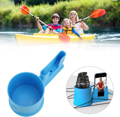 Cup Paddle Board and Kayak Drink Holder,Paddle Board Cup Holder,Paddle Board Accessories Stand Up PP Blue Long Durability Cup Phone Holder for Water Bottle Cellphone in Saudi Arabia