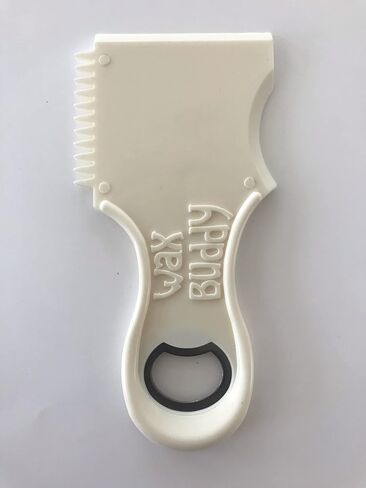 Wax Comb- The Original WhiteIV, 100% Recycled Plastic, 4-in-1 surf Tool: Scraper, Comb, Rail Cleaner, & Bottle Opener in Saudi Arabia