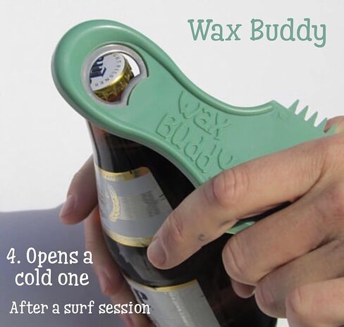 Wax Comb- The Original WhiteIV, 100% Recycled Plastic, 4-in-1 surf Tool: Scraper, Comb, Rail Cleaner, & Bottle Opener in Saudi Arabia