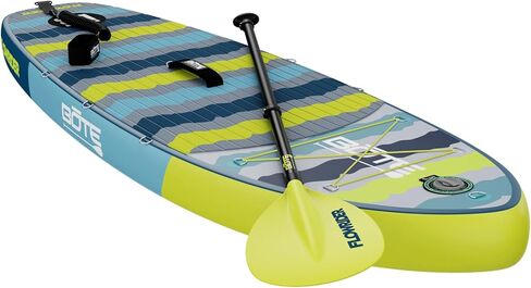 BOTE 8' FT Flow Rider Aero Inflatable Stand Up Paddle Board Hybrid Kayak Kit Includes Adjustable Aero SUP seat Adaptable Kayak iSUP Packable Paddle iSUP Travel Bag Blow Up Pump in Kuwait