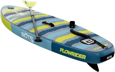 BOTE 8' FT Flow Rider Aero Inflatable Stand Up Paddle Board Hybrid Kayak Kit Includes Adjustable Aero SUP seat Adaptable Kayak iSUP Packable Paddle iSUP Travel Bag Blow Up Pump in Kuwait