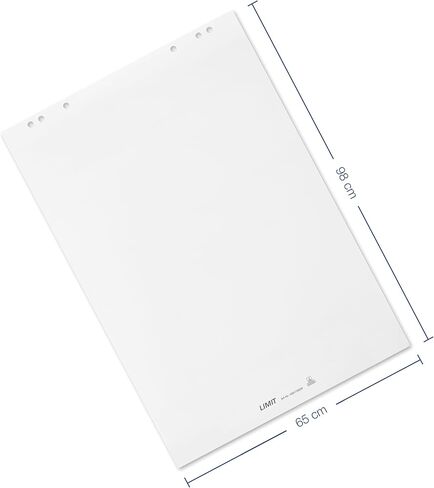 Limit 1 x flipchart pad, blank, pad with 20 sheets, 80 g/m² paper, 6 holes in Kuwait