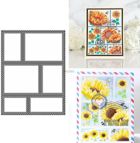 Mountain Background Board Metal Cutting Dies for Card Making, Paper Embossing Die Cuts Kit Templates Supplies, Photo Frame Album DIY Scrapbooking Stencils Sets in Saudi Arabia
