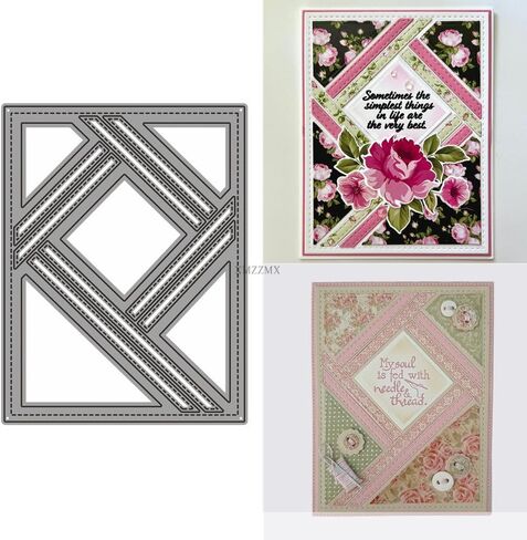Mountain Background Board Metal Cutting Dies for Card Making, Paper Embossing Die Cuts Kit Templates Supplies, Photo Frame Album DIY Scrapbooking Stencils Sets in Saudi Arabia