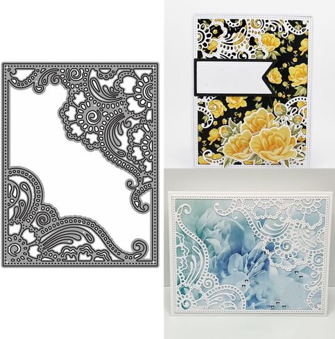 Mountain Background Board Metal Cutting Dies for Card Making, Paper Embossing Die Cuts Kit Templates Supplies, Photo Frame Album DIY Scrapbooking Stencils Sets in Saudi Arabia