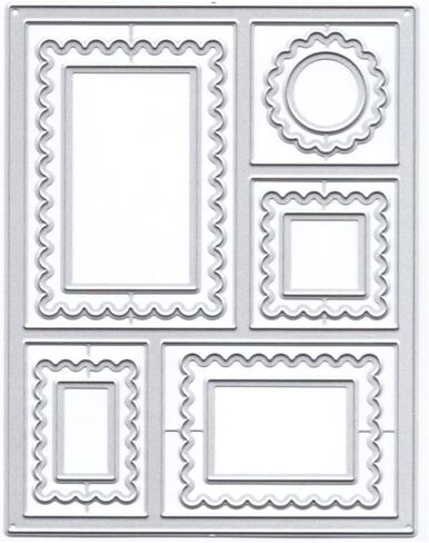 Mountain Background Board Metal Cutting Dies for Card Making, Paper Embossing Die Cuts Kit Templates Supplies, Photo Frame Album DIY Scrapbooking Stencils Sets in Saudi Arabia