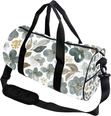 Soft White Accents Stain- Resistant Sports Duffel Bags For Men Women Oxford Tote Bags Adjustable Shoulder Strap, Convertible Carry Backpack Cute Duffle Bag For Workout Gym Gym Backpack Women in Saudi Arabia