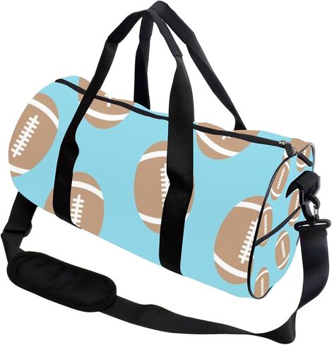 Ball Print Easy Clean Sports Duffel Bags For Men Women Oxford Tote Bags Adjustable Shoulder Strap, Convertible Carry Backpack Personalized Duffle Bag For Athletic Wrestling Gym Backpack in Kuwait