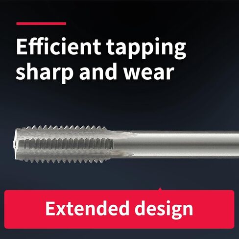 M9 × 1 × 130 مم صنبور خيط متري ممتد بفتحة مستقيمة طويلة جدًا، أبعاد التنصت على الخيط HSS، صنابير الماكينة أدوات إصلاح DRINYOUNG (M9×1×130) in Kuwait