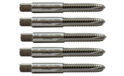 SHARS 3/8-16NC HSS Spiral Point Taps - Plug Style 3 Flutes 5 PCS New 404-7091(5) ! in Saudi Arabia