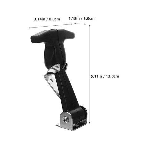 Holibanna Stainless Steel Elastic Rubber T-Handle Latch Draw Catch for Toolboxes Cooler Hood Cabinets Universal Vibration Dampening Lock in Kuwait