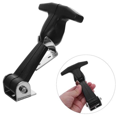 Holibanna Stainless Steel Elastic Rubber T-Handle Latch Draw Catch for Toolboxes Cooler Hood Cabinets Universal Vibration Dampening Lock in Kuwait