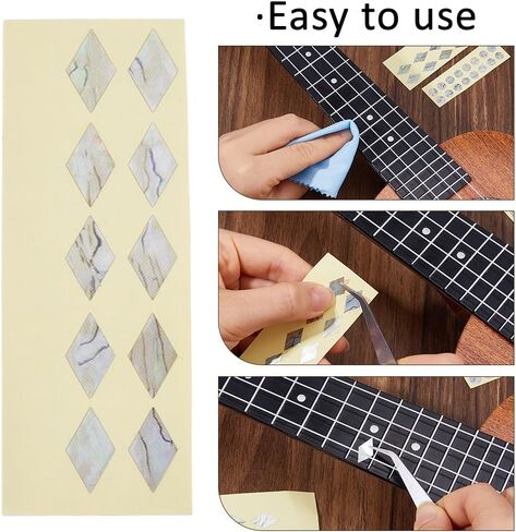 SUPERFINDINGS 2 ورقة ملصقات جيتار فريتس دوت دايموند DIY ملصقات ورقية للجيتار ملصقات ورقية ذاتية اللصق لتزيين سجل القصاصات بنفسك in Saudi Arabia