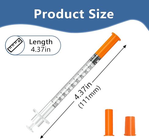 0.5cc/ml 30G 5/16" (8mm) Lab Liquid Measurement, Individually Wrapped, Box of 100 in Kuwait