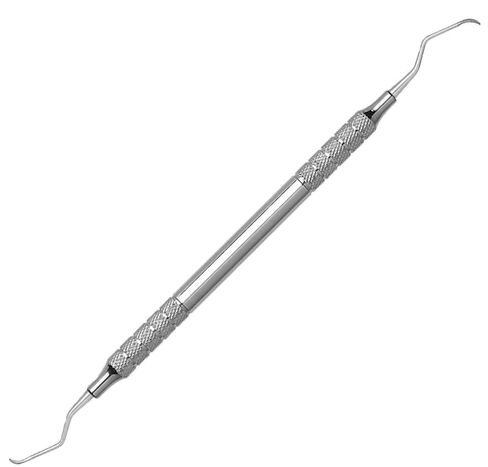 1/Pcs Dental Columbia Curette #2R-2L Double-Ended Silk Handle Premier Stainless Steel Professional Instrument in Kuwait