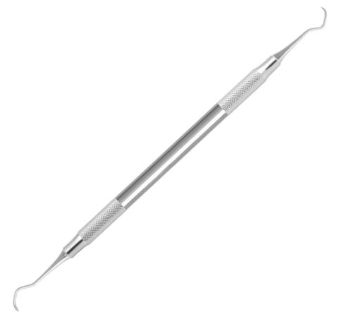 1/Pcs Dental Columbia Curette #13-14 Double-Ended Silk Handle Premier Stainless Steel Professional Instrument in Kuwait