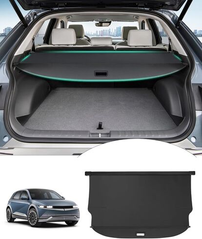 غطاء Powerty Cargo مناسب فقط لسيارة Toyota Prius 2019 2020 2021 2022 2023 (أحدث XW50 منذ نوفمبر 2018) غطاء حماية خلفي قابل للسحب أسود (ليس لسيارة Prius Prime.) in Kuwait