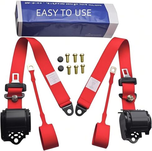 عبوتان من أحزمة عربة الجولف العالمية القابلة للسحب والتعديل لشاحنة Go Kart UTV RV in Kuwait