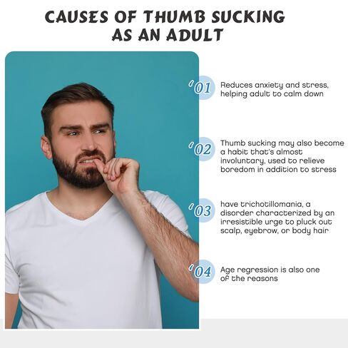 Adult Thumb Guard Habit Thumb Sucking Thumb Cover Thumb Glove to Help Stop Skin Picking Thumb Sucking and Hair Pulling(Gray) in Saudi Arabia