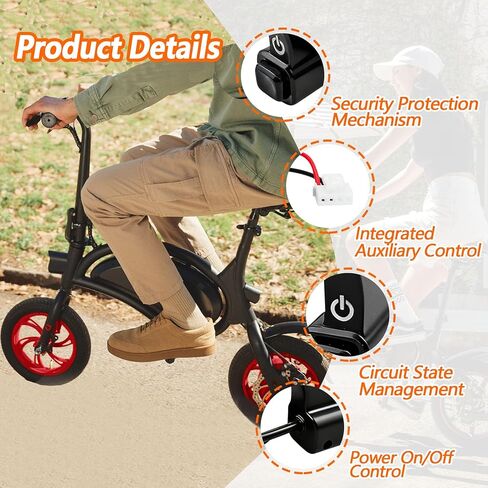 مفتاح طاقة Ebike 36 فولت مناسب لـ Jetson Bolt Pro Bolt Up Atlas للدراجة الكهربائية DYU D3F D2F in Kuwait