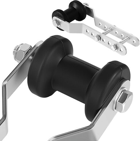 RQG Adjustable Boat Trailer Keel Roller, 4.7" Rubber Boat Trailer Roller with Panel Bracket Assembly for 2.4" Wide Trailer Tongue Mount in Kuwait