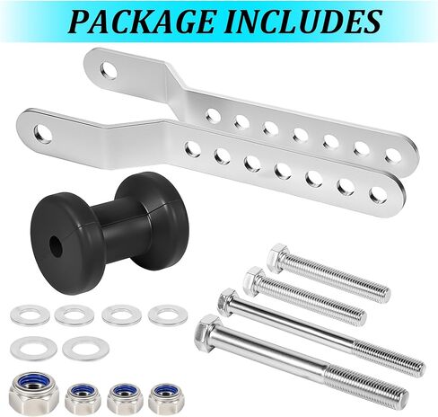 RQG Adjustable Boat Trailer Keel Roller, 4.7" Rubber Boat Trailer Roller with Panel Bracket Assembly for 2.4" Wide Trailer Tongue Mount in Kuwait