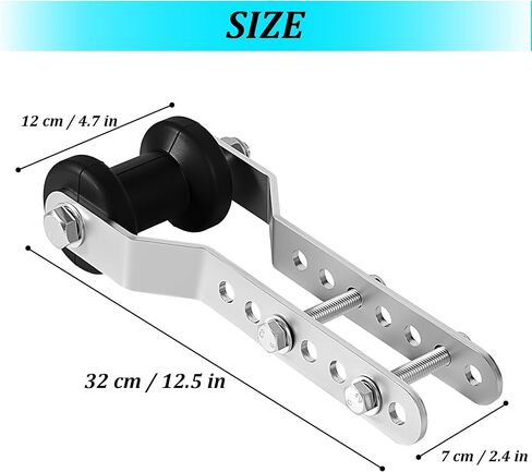 RQG Adjustable Boat Trailer Keel Roller, 4.7" Rubber Boat Trailer Roller with Panel Bracket Assembly for 2.4" Wide Trailer Tongue Mount in Kuwait