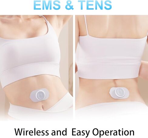 وحدة TENS - محفز العضلات اللاسلكي لتخفيف الألم، جهاز EMS مزدوج القناة 16 شدة للعشرات، جهاز مساج محمول لاسلكي قابل لإعادة الشحن بشاشة LED للقدمين والساق والكتف وأسفل الظهر والرقبة in Saudi Arabia