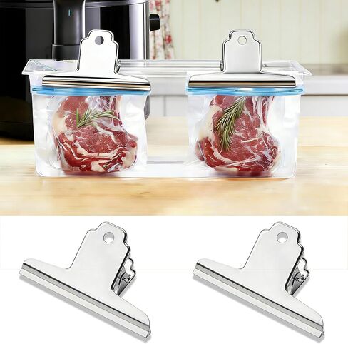Sous Vide Accessories Clips for Immersion Circulator -Sous Vide Cooking Clips for Keeping Bags Submerged and Prevent Floating Compatible with All Kinds of Sous Vide Containers 2pcs in Kuwait