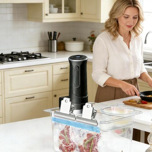 Sous Vide Accessories Clips for Immersion Circulator -Sous Vide Cooking Clips for Keeping Bags Submerged and Prevent Floating Compatible with All Kinds of Sous Vide Containers 2pcs in Kuwait