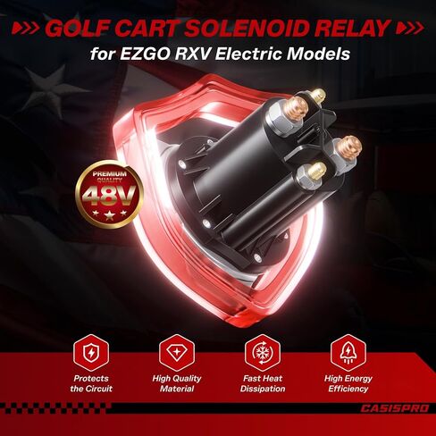 الملف اللولبي لعربة الجولف 48 فولت 150 أمبير لـ EZGO RXV 2008-UP، 4 محطات EZGO RXV مرحل الملف اللولبي، OEM #624317، 649373 in Kuwait