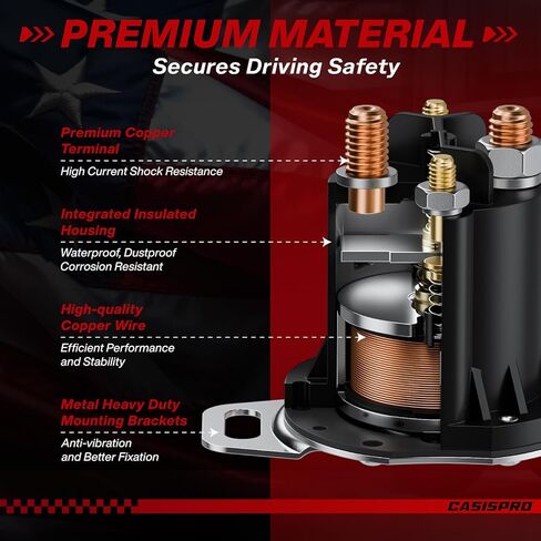 الملف اللولبي لعربة الجولف 48 فولت 150 أمبير لـ EZGO RXV 2008-UP، 4 محطات EZGO RXV مرحل الملف اللولبي، OEM #624317، 649373 in Kuwait