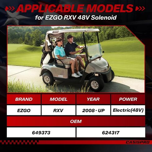 الملف اللولبي لعربة الجولف 48 فولت 150 أمبير لـ EZGO RXV 2008-UP، 4 محطات EZGO RXV مرحل الملف اللولبي، OEM #624317، 649373 in Kuwait