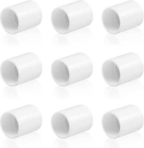 20 pcs 3/4" PVC Coupling Pipe Fittings (Socket x Socket) Schedule 40 PVC Fittings used For Plumbing and Irrigation in Saudi Arabia