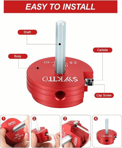 طقم مخرطة أنابيب PVC مكون من 9 قطع، موفر تركيب PVC مع مثقاب 1/2 بوصة - 1/2 بوصة، 3/4 بوصة، 1 بوصة، 1-1/4 بوصة، 1-1/2 بوصة، 2 بوصة، 2.5 بوصة، 3 بوصة، 4 بوصة حافظة تركيب المقبس الداخلي لـ SCH40، CPVC، ABS. in Kuwait