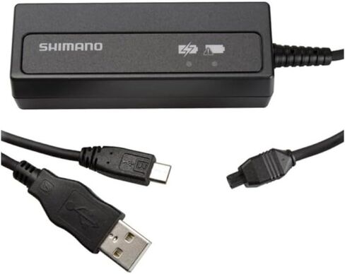 Shimano Dura-Ace SM-BCR2 Di2 battery charger for internal battery, USB 2.0 connection Black in Saudi Arabia