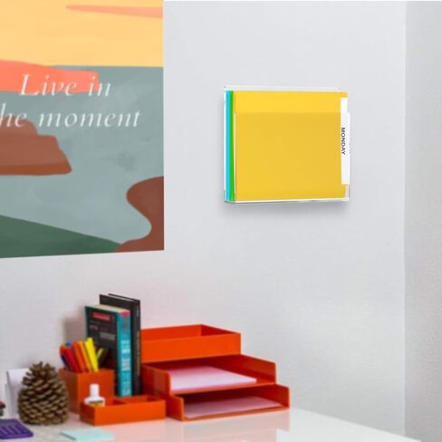 Marketing Holders Patient Chart or Tablet Holder with Open Sides Clear Acrylic 12" Wide Display for Magazines and Medical Files in Hospitals and Clinics Horizontal Hanging Organizer in Saudi Arabia