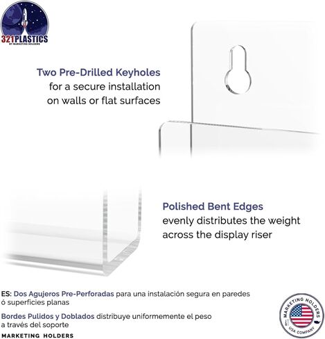 Marketing Holders Patient Chart or Tablet Holder with Open Sides Clear Acrylic 12" Wide Display for Magazines and Medical Files in Hospitals and Clinics Horizontal Hanging Organizer in Saudi Arabia
