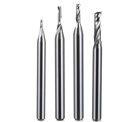 5pcs Solid Carbide CNC Spiral O Single Flute End Mills 3.175mm Shank Single Flute Up Cut CNC Carbide Milling Cutter for Acrylic PVC MDF Wood(3.175x2.5x17mm) in Saudi Arabia